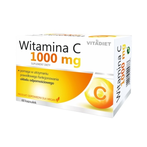 VITADIET Witamina C 1000 mg 60 kapsułek VITADIET Witamina C 1000 mg 60 kapsułek