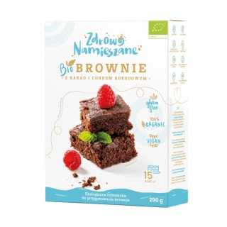 ZDROWO NAMIESZANE Mieszanka do wypieku brownie kakao cukier kokosowy 290 g