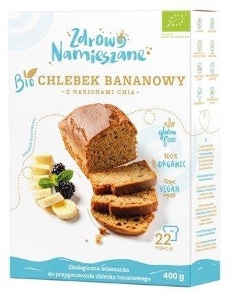 ZDROWO NAMIESZANE Mieszanka do wypieku chlebka bananowego z Chia 400 g ZDROWO NAMIESZANE Mieszanka do wypieku chlebka bananowego z Chia 400 g