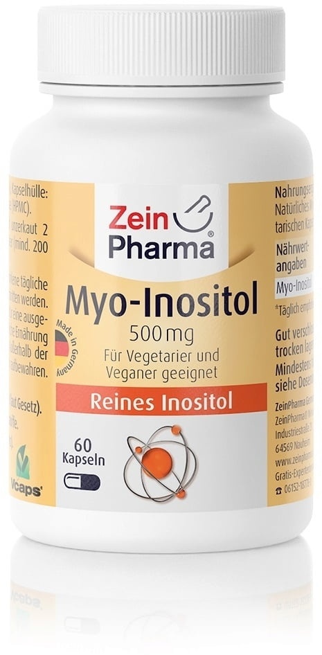 Zein Pharma Myo-Inositol 500mg 60 kapsułek Zein Pharma Myo-Inositol 500mg 60 kapsułek