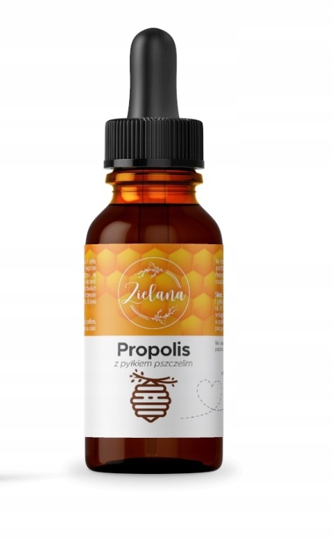 Zielana Propolis z pyłkiem pszczelim 50 ml Zielana Propolis z pyłkiem pszczelim 50 ml