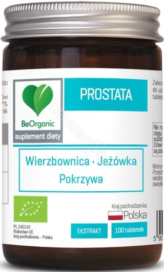 BeOrganic by Aliness Prostata BIO 400 mg 100 tabletek
