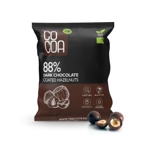 COCOA Orzechy Laskowe W Czekoladzie Ciemnej 88% BIO 70 g