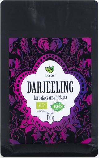 EcoBlik Herbata ekologiczna czarna liściasta DARJEELING 110 g