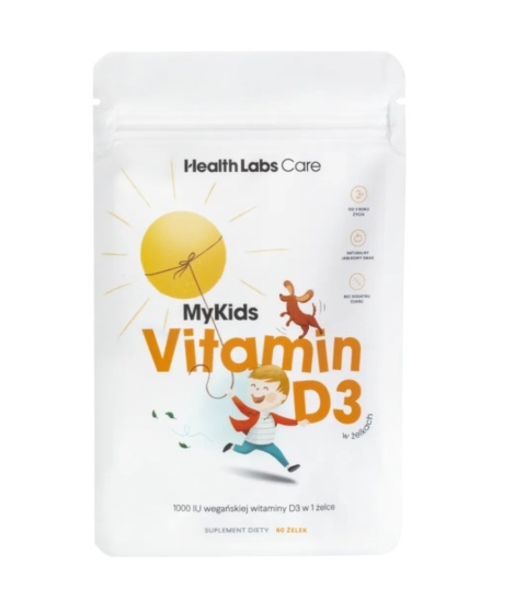 Health Labs Care MyKids Vitamin D3 1000 IU 60 żelek Health Labs Care MyKids Vitamin D3 1000 IU 60 żelek