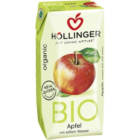Hollinger Nektar Jabłkowy Bez Dodatku Cukrów BIO 200 ml Hollinger Nektar Jabłkowy Bez Dodatku Cukrów BIO 200 ml