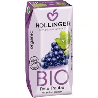 Hollinger Nektar Z Czerwonych Winogron Bez Dodatku Cukrów BIO 200 ml