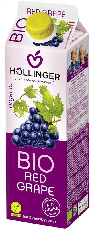Hollinger Sok Z Czerwonych Winogron NFC BIO 1 l