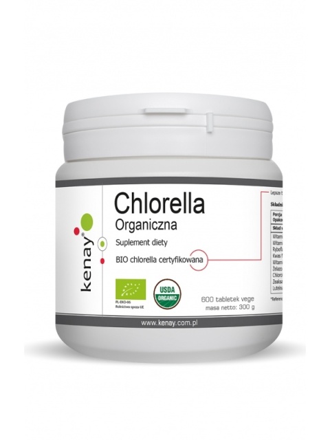 Kenay Chlorella Organiczna 600 tabletek Kenay Chlorella Organiczna 600 tabletek