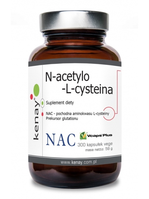 Kenay NAC N-Acetylo-L-Cysteina 150 mg 300 kapsułek Kenay NAC N-Acetylo-L-Cysteina 150 mg 300 kapsułek