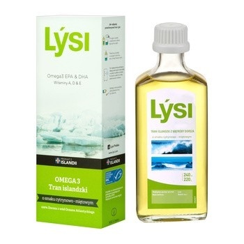 Lysi Tran islandzki 240 ml o smaku cytrynowo-miętowym Lysi Tran islandzki 240 ml o smaku cytrynowo-miętowym