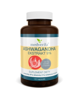 Medverita Ashwagandha 9% 120 kapsułek