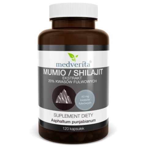 Medverita Mumio/Shilajit 120 kapsułek Medverita Mumio/Shilajit 120 kapsułek