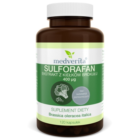 Medverita Sulforafan 400 ug 120 kapsułek Medverita Sulforafan 400 ug 120 kapsułek