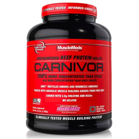MuscleMeds Carnivor o smaku truskawkowym 1792 g MuscleMeds Carnivor o smaku truskawkowym 1792 g