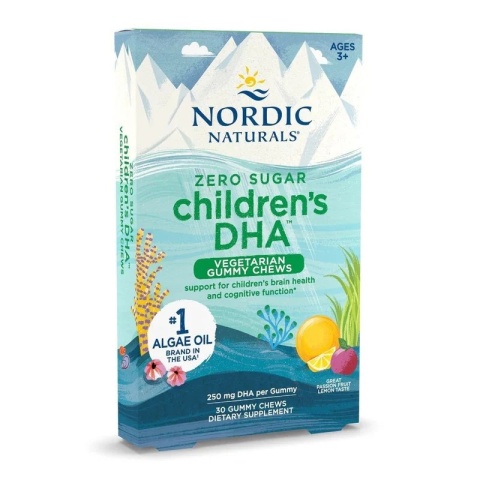 Nordic Naturals Children's DHA Vegetarian 250mg 30 żelek marakuja cytryna Nordic Naturals Children's DHA Vegetarian 250mg 30 żelek marakuja cytryna