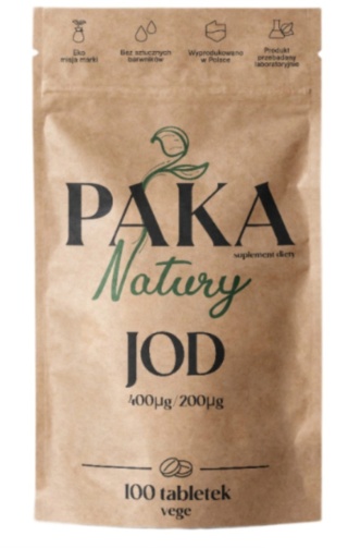 Paka Natury Jod 400 µg / 200 µg 100 wege tabletek