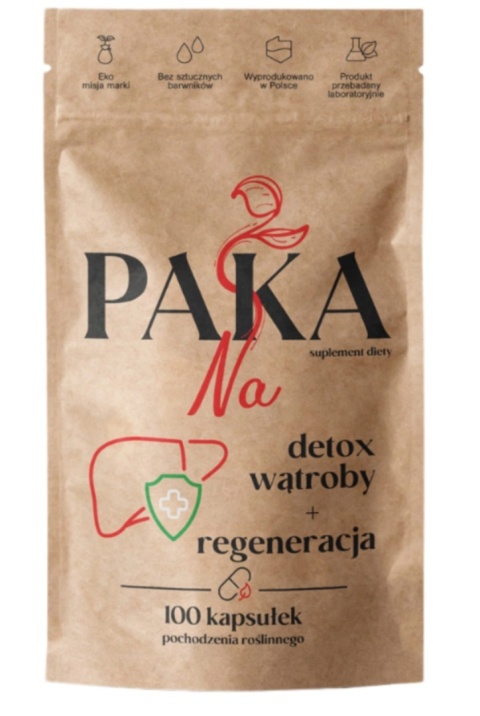 Paka Natury Na detox wątroby + regeneracja 100 kapsułek Paka Natury Na detox wątroby + regeneracja 100 kapsułek