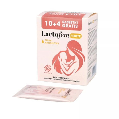 PharmaDot LACTOFEM FORTE 14 saszetek smak bananowy PharmaDot LACTOFEM FORTE 14 saszetek smak bananowy