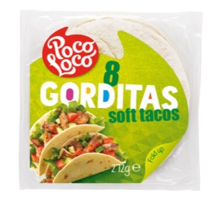 Poco Loco Gorditas Soft Tacos 15 cm 8 sztuk 272 g