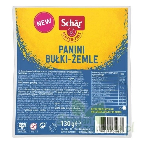 Schar Bułki Panini 2x65 g 130 g