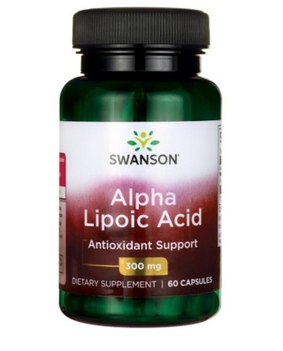 Swanson ALA kwas alfa liponowy 300 mg 60 kapsułek