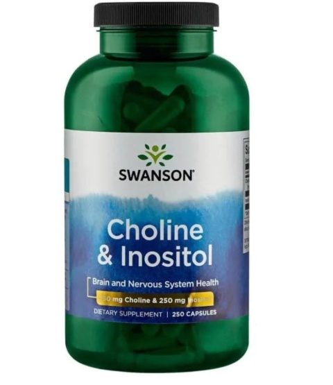 Swanson Cholina + Inozytol 250 kapsułek Swanson Cholina + Inozytol 250 kapsułek