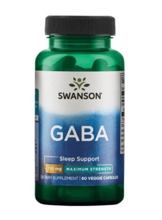Swanson GABA Forte 750 mg 60 kapsułek
