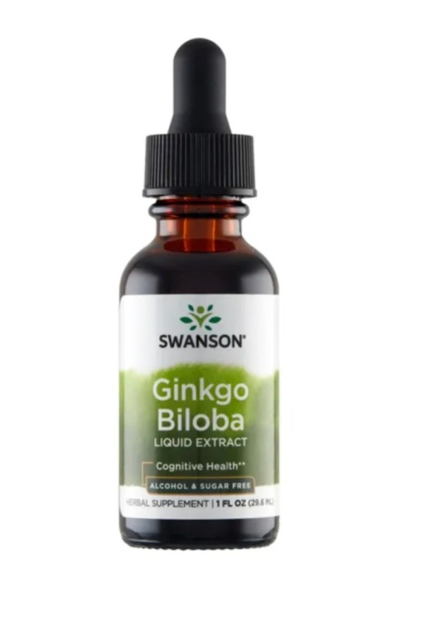 Swanson Ginkgo Biloba liquid ekstrakt 29,6 ml Swanson Ginkgo Biloba liquid ekstrakt 29,6 ml