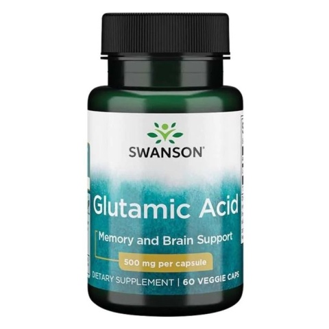 Swanson Kwas L-Glutaminowy 60 kapsułek Swanson Kwas L-Glutaminowy 60 kapsułek