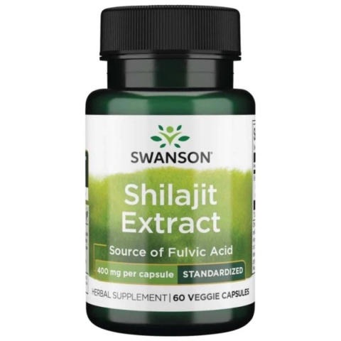 Swanson Shilajit extract 400 mg 60 vege kapsułek Swanson Shilajit extract 400 mg 60 vege kapsułek