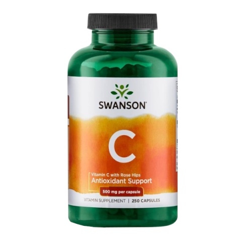 Swanson Witamina C500 + dzika róża 250 kapsułek Swanson Witamina C500 + dzika róża 250 kapsułek