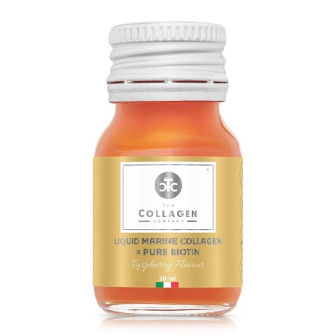 The Collagen Company Płynny kolagen morski z czystą biotyną 10x30 ml malina The Collagen Company Płynny kolagen morski z czystą biotyną 10x30 ml malina