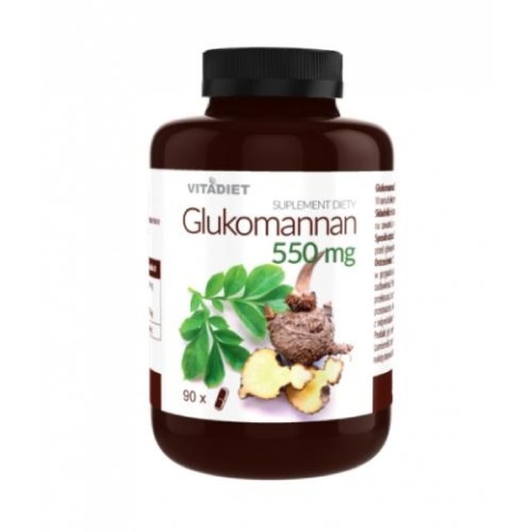 VITADIET Glukomannan 550 mg 90 kapsułek VITADIET Glukomannan 550 mg 90 kapsułek