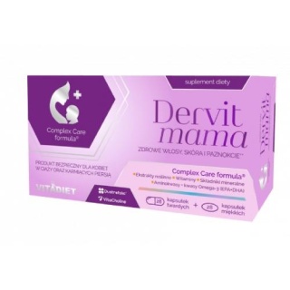 Vitadiet Dervit Mama 28 kapsułek twardych + 28 kapsułek miękkich