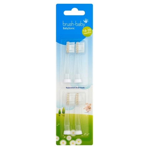 BRUSH-BABY BabySonic RBH końcówki do szczoteczki sonicznej BabySonic 4 szt. BRUSH-BABY BabySonic RBH końcówki do szczoteczki sonicznej BabySonic 4 szt.