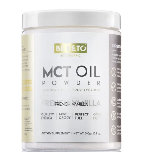 BeKeto Olej MCT w proszku o smaku francuskiej wanilii 300g BeKeto Olej MCT w proszku o smaku francuskiej wanilii 300g