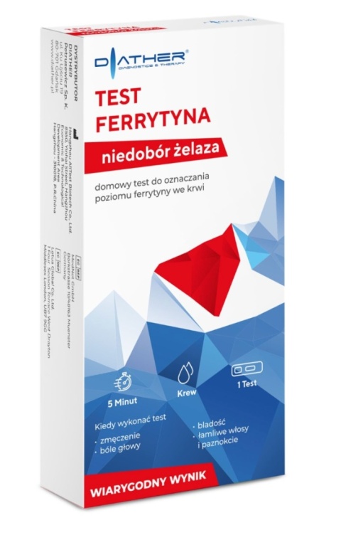 DIATHER Test Ferrytyna Niedobór żelaza DIATHER Test Ferrytyna Niedobór żelaza