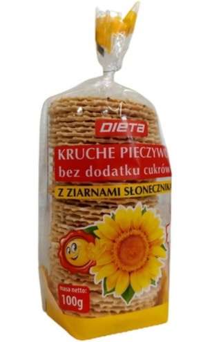DIETA Kruche pieczywo ze słonecznikiem 100gr