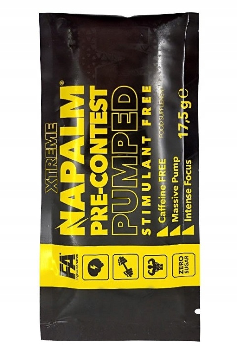 FA Napalm Pre-contest pumped 17,5 g o smaku winogronowym FA Napalm Pre-contest pumped 17,5 g o smaku winogronowym