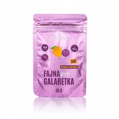 FitRec Fajna Galaretka DUO Mango marakuja 35g FitRec Fajna Galaretka DUO Mango marakuja 35g