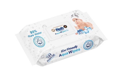 Fresh Baby Aqua Wipes Chusteczki nawilżane 60 sztuk Fresh Baby Aqua Wipes Chusteczki nawilżane 60 sztuk