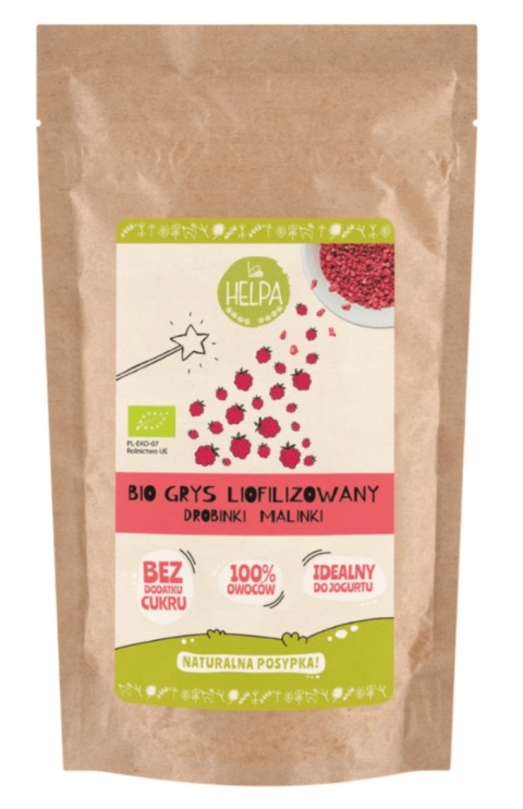 Helpa Grys Liofilizowany (Drobinki Malinki) BIO 20 g Helpa Grys Liofilizowany (Drobinki Malinki) BIO 20 g