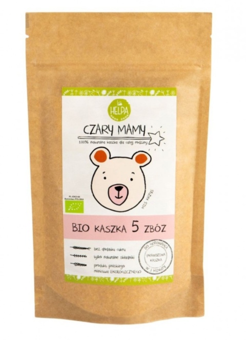Helpa Kaszka 5 Zbóż Bez Dodatku Cukrów BIO 200 g Helpa Kaszka 5 Zbóż Bez Dodatku Cukrów BIO 200 g