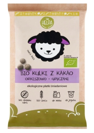 Helpa Kulki Orkiszowo - Gryczane Z Kakao Bez Dodatku Cukrów BIO 160 g