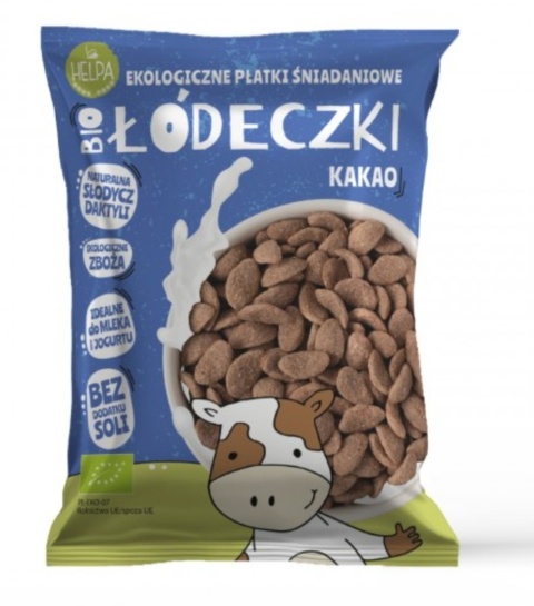 Helpa Łódeczki Jaglano - Orkiszowe Z Kakao Bez Dodatku Cukrów BIO 260 g Helpa Łódeczki Jaglano - Orkiszowe Z Kakao Bez Dodatku Cukrów BIO 260 g
