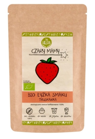 Helpa Łyżka Smaku Truskawka Liofilizowana Sproszkowana Truskawka BIO 40 g