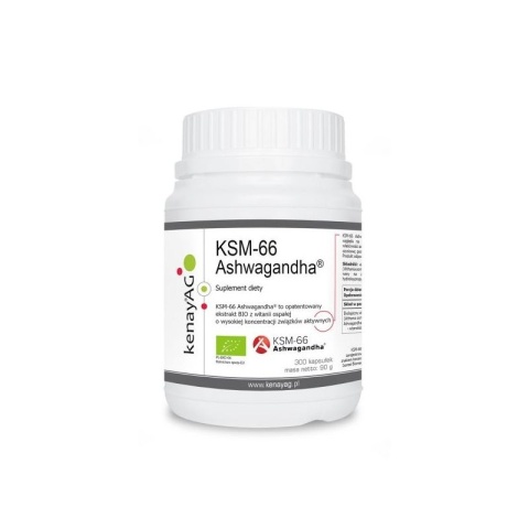 Kenay Ashwagandha KSM-66 BIO 300 kapsułek Kenay Ashwagandha KSM-66 BIO 300 kapsułek