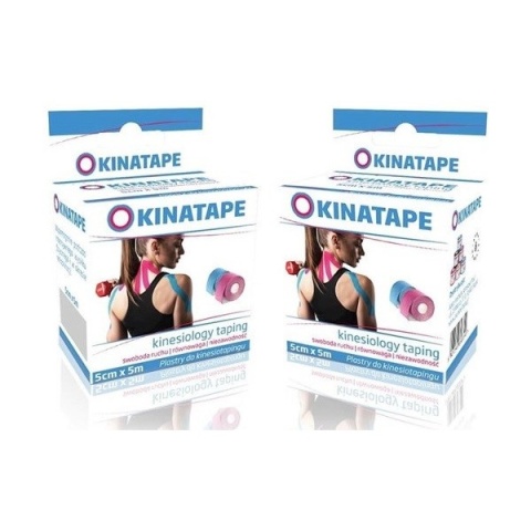 Kinatape Kinesio Taping (5m x 5cm) kolor niebieski