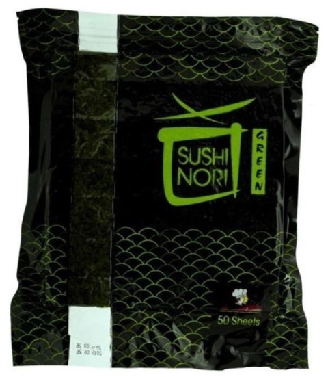 Kuchnie Świata Glony Nori algi Green 115 g 50 arkuszy Kuchnie Świata Glony Nori algi Green 115 g 50 arkuszy